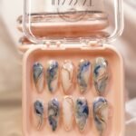 Ocean Marble Nails