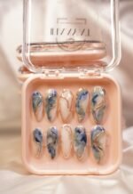 Ocean Marble Nails