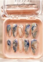 Ocean Marble Nails - Image 2