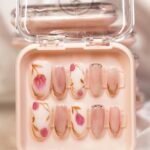Floral Blush Nails