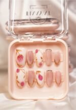 Floral Blush Nails